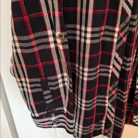Westport Black, White & Red Plaid Button-Up Shirt - Picture 4 of 5